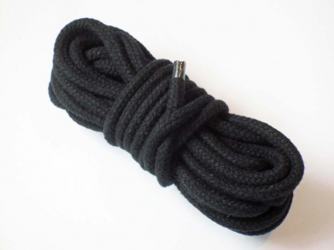 Schwarzes Seil für Bondage 3 m lang
